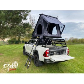 TENTE DE TOIT RIGIDE LARGE en ALUMINIUM DJEBELXTREME 145X210